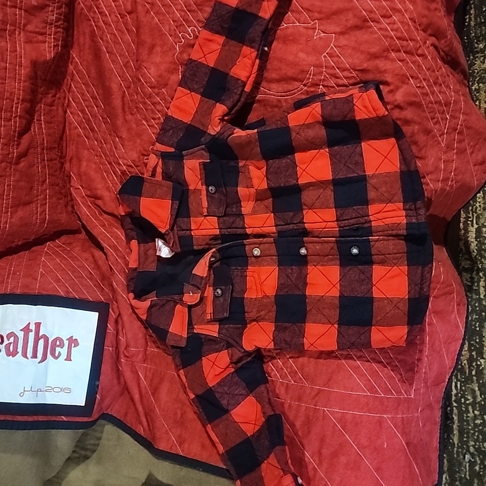Carter's boys Buffalo Plaid fleece lined jacket